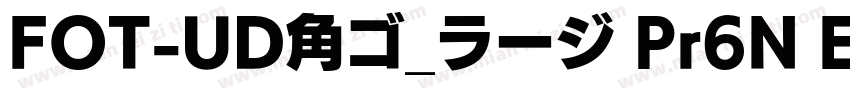FOT-UD角ゴ_ラージ Pr6N E字体转换
